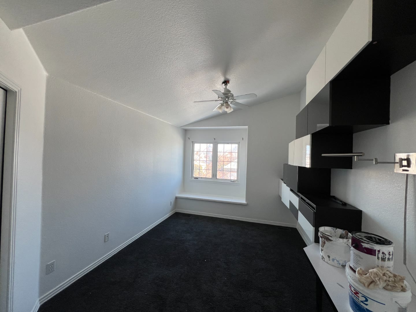 Interior room before painting light walls