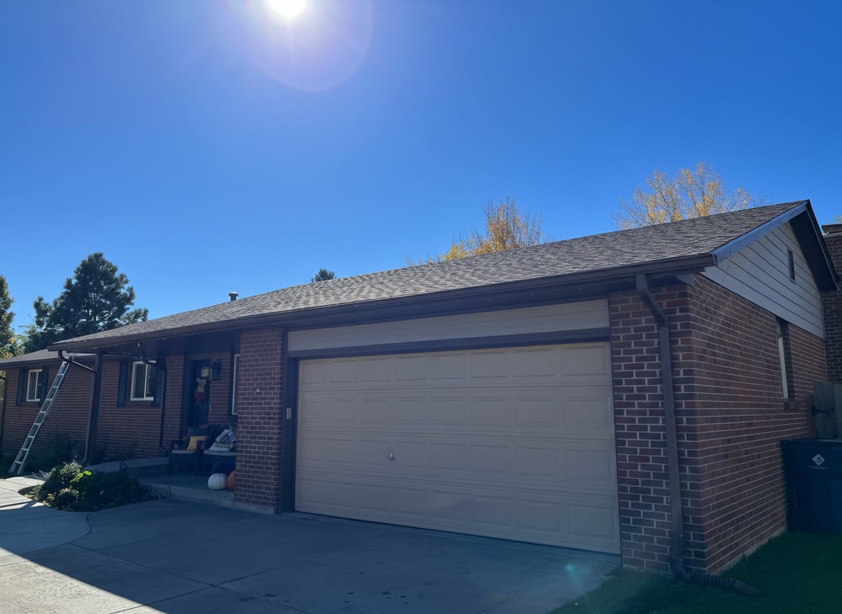 Brick ranch home before exterior painting Fort Collins