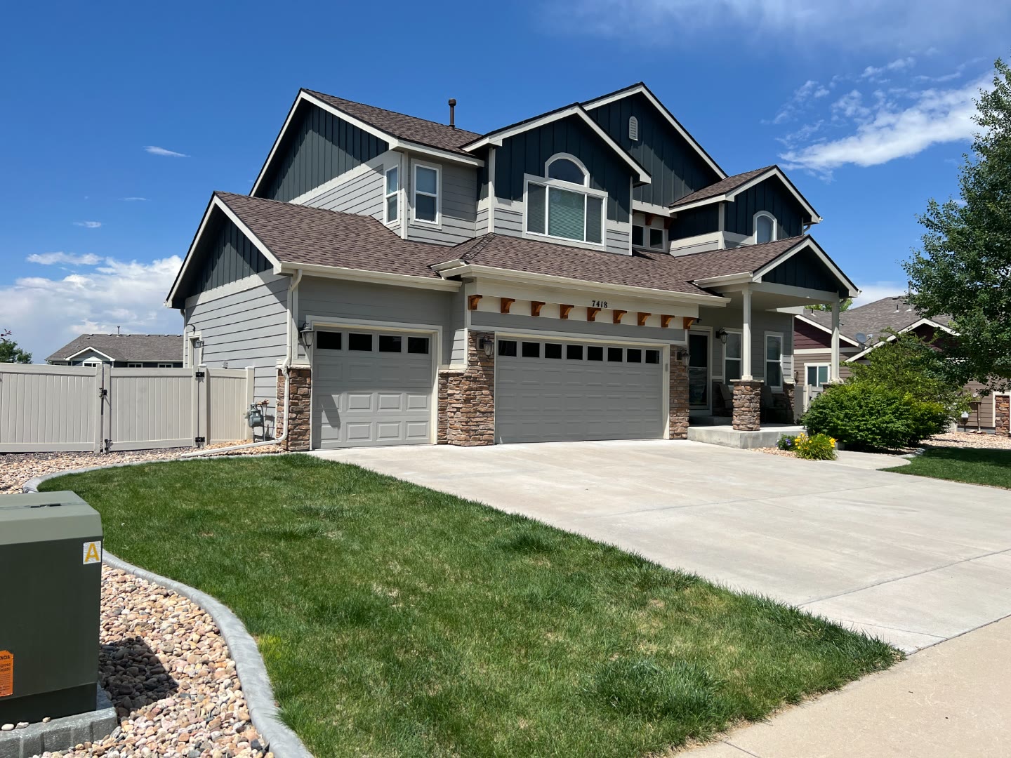 GAF Timberline shingle roof installation with synthetic underlayment visible on Fort Collins home